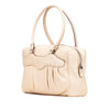 Ferragamo Leather Gancini Pleated Handbag Secondhand