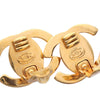 Chanel Gold Plated CC Turn Lock Clip on Earrings Secondhand