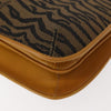 Fendi Vintage Tiger Print Shoulder Bag Canvas