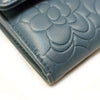 Chanel Powder Blue Embossed Wallet - 2010s Second hand