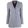 Romeo Gigli Blue and White Checked Blazer - '90s Second hand