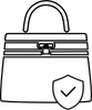 Illustration of a secure wallet with a shield symbol indicating protection - HerAge