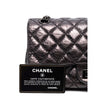 Secondhand Chanel Metallic Grey Quilted Leather Shoulder Bag - 2000s