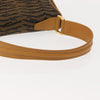 Fendi Vintage Tiger Print Shoulder Bag Canvas