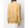 Romeo Gigli Ocher Embroidered Blazer - '90s Second hand