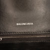 Secondhand Balenciaga Small BB Monogram Denim Hourglass Top Handle Bag
