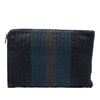 Secondhand Bottega Veneta Tricolor Nappa Intrecciato Clutch