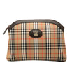 Secondhand Burberry Haymarket Check Canvas Clutch