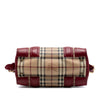 Secondhand Burberry Haymarket Check Coated Canvas Minford Portrait Satchel
