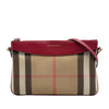 Secondhand Burberry House Check Canvas Derby Peyton Crossbody
