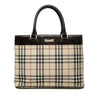 Secondhand Burberry House Check Canvas Tote