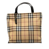 Secondhand Burberry House Check Coated Canvas Tote