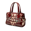 Secondhand Burberry Patent Trimmed House Check Coated Canvas Hearts Pilgrim Satchel