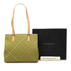Secondhand Burberry Stitched Supernova Check Canvas Tote