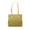 Secondhand Burberry Stitched Supernova Check Canvas Tote