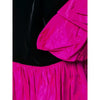 Secondhand Yves Saint Laurent Black and Fuchsia Skirt - '80s