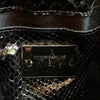 Giorgio Armani Black Snakeskin Bag - 2000s Second hand