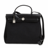 Secondhand Hermes Herbag Zip Leather and Toile
