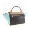 Secondhand Celine Small Tricolor Leather Trapeze Satchel