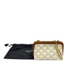 Secondhand Celine Triomphe Coated Canvas Clutch On Chain