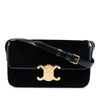 Secondhand Celine Velvet Claude Shoulder Bag