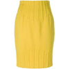 Thierry Mugler Yellow Wool Skirt - '80s Second hand