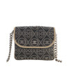Secondhand Chanel Camellia Printed Canvas Double Side Flap