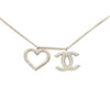 Secondhand Chanel CC Brass Heart Pendant Necklace