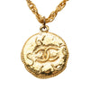 Secondhand Chanel CC Gold Plated Medallion Pendant Necklace
