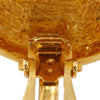 Secondhand Chanel CC Gold Plated Quilted Round Clip On Earrings