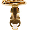 Secondhand Chanel CC Gold Plated Round Clip On Earrings