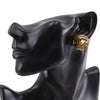 Secondhand Chanel CC Gold Plated Round Clip On Earrings