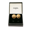 Secondhand Chanel CC Gold Plated Round Clip On Earrings