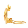 Secondhand Chanel CC Gold Plated Round Clip On Earrings