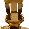 Secondhand Chanel CC Gold Plated Round Clip On Earrings