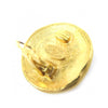 Secondhand Chanel CC Gold Plated Round Clip On Earrings