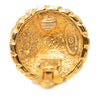 Secondhand Chanel CC Gold Plated Sunburst Round Clip On Earrings
