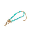 Secondhand Chanel CC Gold Tone Strass and Bead Strand Necklace