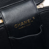 Secondhand Chanel CC Quilted Caviar Top Handle Vanity Case with Chain