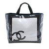 Secondhand Chanel CC Quilted Cotton and PVC Punching Tote