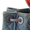 Secondhand Chanel CC Quilted Denim Resin Ring Handle Bucket Bag
