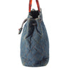 Secondhand Chanel CC Quilted Denim Resin Ring Handle Bucket Bag