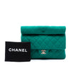 Secondhand Chanel CC Quilted Jersey Roll Clutch
