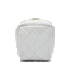 Secondhand Chanel CC Quilted Lambskin Cube Zip Clutch with Chain