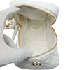 Secondhand Chanel CC Quilted Lambskin Cube Zip Clutch with Chain