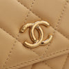 Secondhand Chanel CC Quilted Lambskin Faux Pearl Top Handle Flap