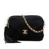Secondhand Chanel CC Quilted Suede Tassel Camera Bag