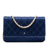 Secondhand Chanel CC Satin Diamond Stitch Wallet On Chain