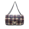 Secondhand Chanel CC Tweed Print Nylon Single Flap
