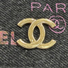 Secondhand Chanel Fringe Denim Mood Clutch with Chain